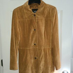 Suede leather jacket